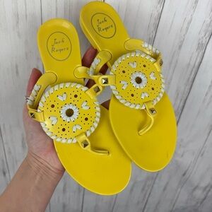 Yellow Jack Rogers Jelly sandals size 7
